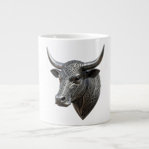 Keltische Zilveren Stierenkop Viking Keltisch Grote Koffiekop