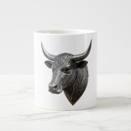 Keltische Zilveren Stierenkop Viking Keltisch Grote Koffiekop