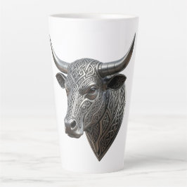 Keltische Zilveren Stierenkop Viking Keltisch Latte Mok