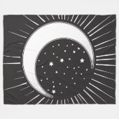 Keltische zon en sterren fleece deken (Voorkant (Horizontaal))
