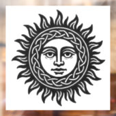 Keltische Zonneknoop — Geheiligde Inkt Zonne-emble Raamsticker (Vel 2)