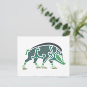 keltischer Eber celtic boar Briefkaart (Staand voorkant)