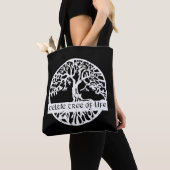 Keltischer Lebensbaum Yggdrasil Illustration  Tote Bag (Dichtbij)
