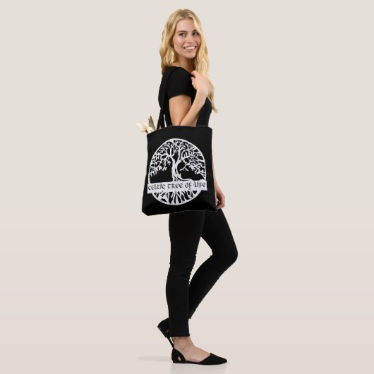 Keltischer Lebensbaum Yggdrasil Illustration  Tote Bag (Op model)