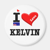 KELVIN - I Love Magneet (Voorkant)