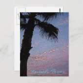 Kemah Palm Sunset briefkaart - op maat gemaakt (Voorkant / Achterkant)