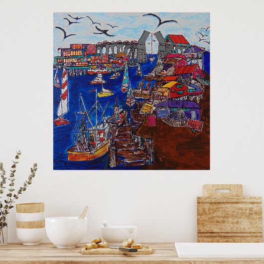 Kemah, Texas circa 1970s Poster (Keuken)