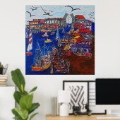 Kemah, Texas circa 1970s Poster (Thuiskantoor)