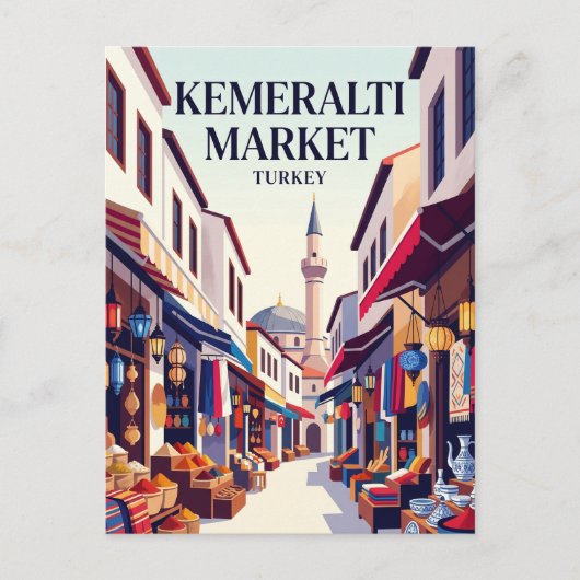 Kemeraltı Markt Turkije Briefkaart (Voorkant)