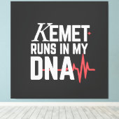 Kemet Runs in My DNA |  Canvas Afdruk (Insitu (Houten vloer))