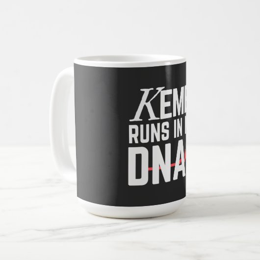 Kemet Runs in My DNA | Koffiemok (Voorkant links)