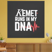 Kemet zit in mijn DNA | Canvas Afdruk (Insitu (Woonkamer))