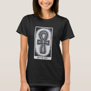 Kemetic Tarot Kaart Oude Egyptisch Ankh Key T-shirt