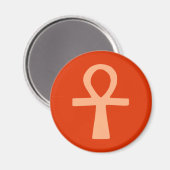 Kemetism-symbool (oranje) magneet (Voorkant / Achterkant)