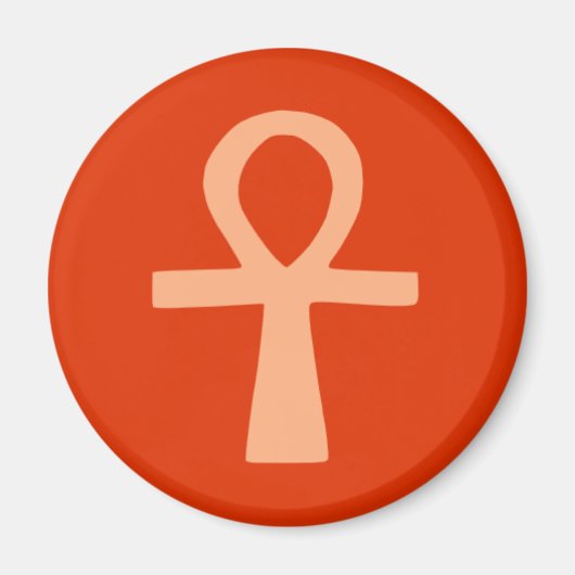 Kemetism-symbool (oranje) magneet (Voorkant)