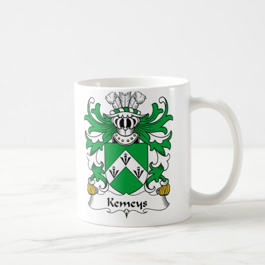 Kemeys Family Crest Koffiemok (Rechts)