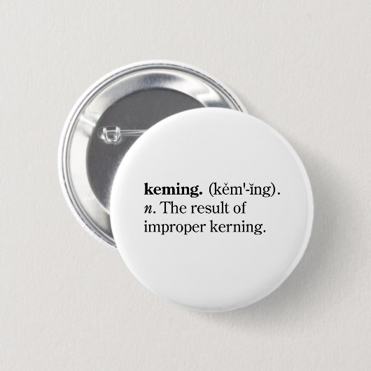 Keming Ronde Button 5,7 Cm (Voorkant /achterkant)