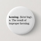 Keming Ronde Button 5,7 Cm (Voorkant)