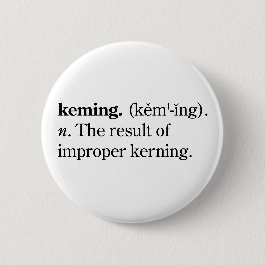 Keming Ronde Button 5,7 Cm (Voorkant)