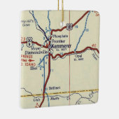 Kemmerer WY  Map Keramisch Ornament (Rechts)