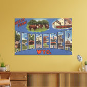 Kemmerer, Wyoming - Grote Letter-scènes Canvas Afdruk (Insitu (Woonkamer))
