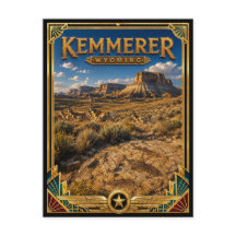 Kemmerer Wyoming Vintage Art Deco Gouden Tijdperk