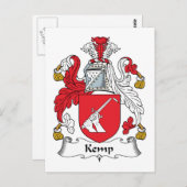 Kemp Family Crest Briefkaart (Voorkant / Achterkant)