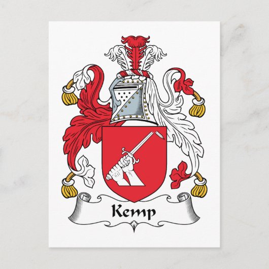 Kemp Family Crest Briefkaart (Voorkant)