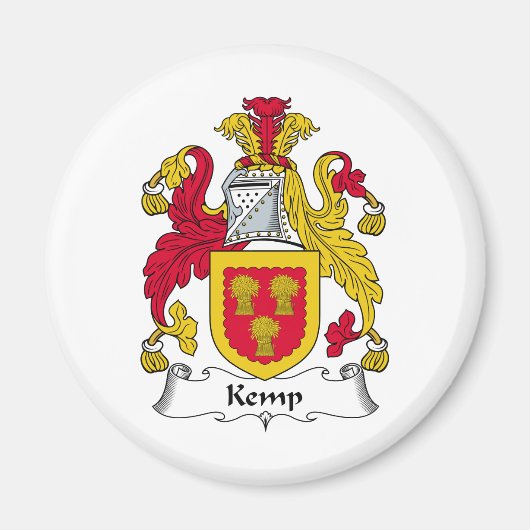 Kemp Family Crest Magneet (Voorkant)