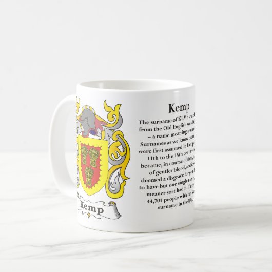 Kemp - gezinscolat van de Mok van wapens (Voorkant links)