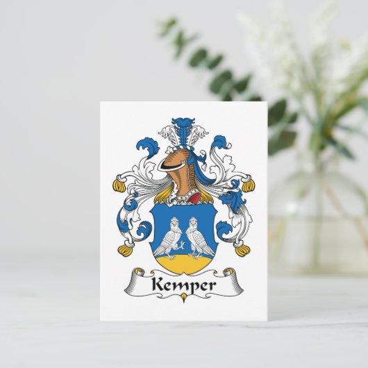 Kemper Family Crest Briefkaart (Staand voorkant)