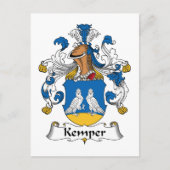 Kemper Family Crest Briefkaart (Voorkant)