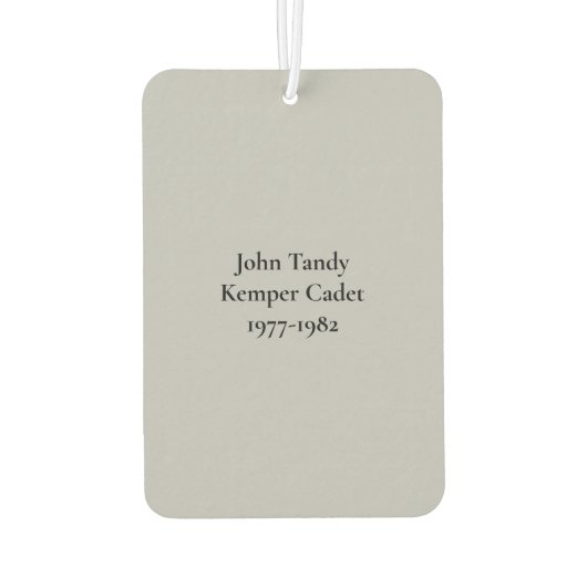 Kemper Militaire School & College Dubbelzijdig Luchtverfrisser (Achterkant)