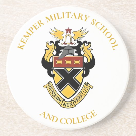 Kemper Militaire School & College Sandstone Onderz Zandsteen Onderzetter (Voorkant)