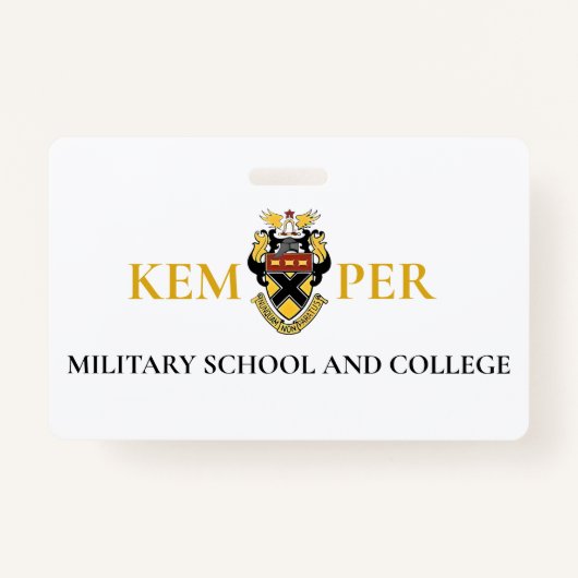 Kemper Militaire School en College Badge (Voorkant)