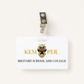 Kemper Militaire School en College Badge (Voorkant met clip)
