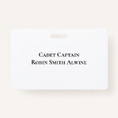 Kemper Militaire School en College Badge (Achterkant)