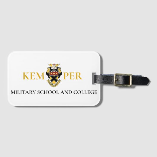 Kemper Militaire School en College Bagagelabel (Voorkant (horizontaal))