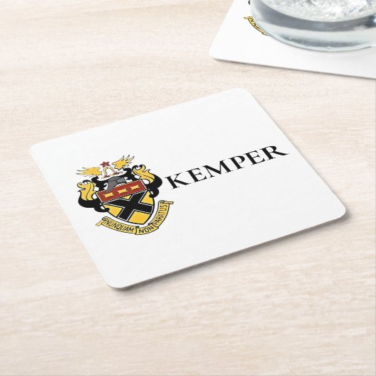 Kemper Militaire School en College Kartonnen Onderzetters (Schuin)