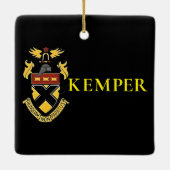 Kemper Militaire School en College Keramisch Ornament (Achterkant)