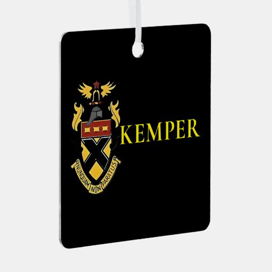 Kemper Militaire School en College Metalen Ornament (Voorkant Rechts)