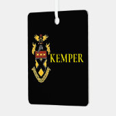 Kemper Militaire School en College Metalen Ornament (Voorkant links)