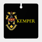 Kemper Militaire School en College Metalen Ornament (Achterkant)