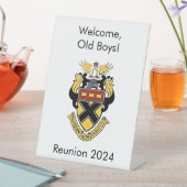 Kemper Militaire School en College reünie Reclamebord Met Voetstuk (Insitu)