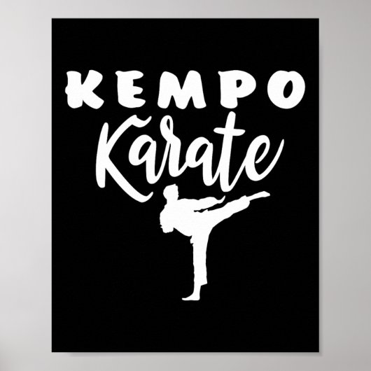 Kempo Karate Kenpo Vechtkunst Shaolin Poster (Voorkant)