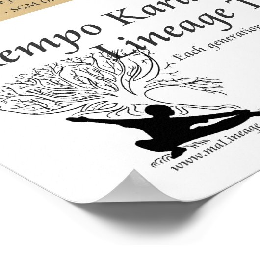 Kempo Lineage Tree Poster (Hoek)