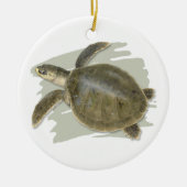 Kemp's Ridley Zee Turtle Ceramic Ornament (Voorkant)