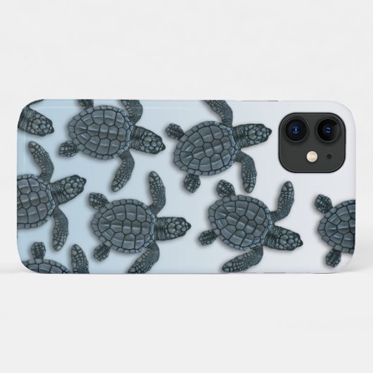 Kemp's Ridley Zee Turtle iPhone Case (Achterkant (horizontaal))