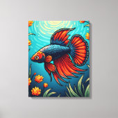 Kempvis Canvas Afdruk (Voorkant)