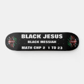 KEMYA JESUS IS ZWART. DA-skateboard Persoonlijk Skateboard (Horizontaal)